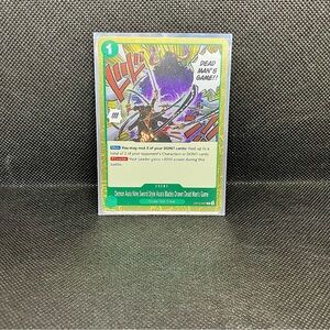 Demon Aura Nine Sword Style Asura Blades Drawn Dead Man's Game OP12-037...